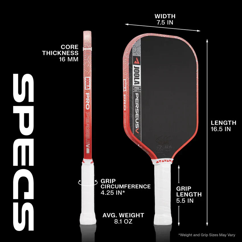Perseus Pro V Pickleball Paddle 16mm